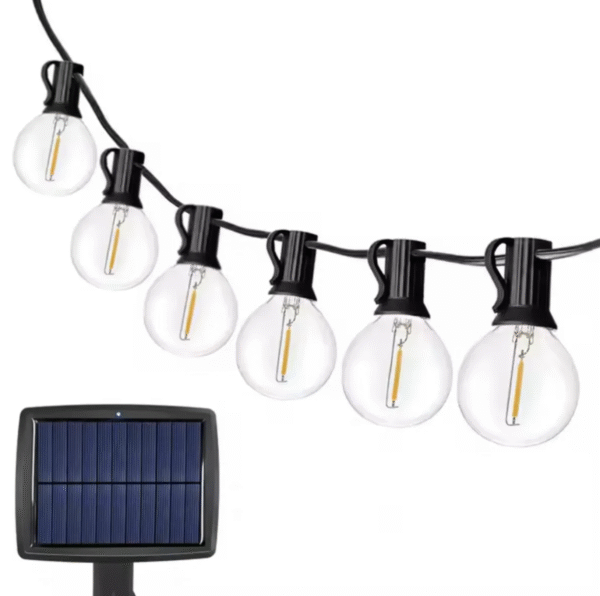 Guirnalda Solar LED 10mts – 10 Luces Bco Cálido- Clasica